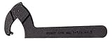 Wright Tool 9645 4-1/2-Inch to 6-1/4-Inch Capacity Range Spanner Wrench with Adjustable Pin, Black [