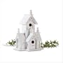 Wood Distress Victorian Birdhouse - Style 32347