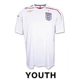 England 07/08 SS Home YOUTH Soccer Jersey
