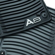 Genuine OEM Audi A8 Premium Rubber Floor Mats - GRAY (Set of 4) - For A8L 2004-2010 On Sale