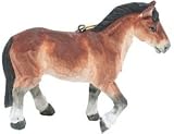 Horse Wood-carved Ornaments, 6-pc Set