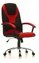 B&uuml;rostuhl / Chefsessel CAMARO - B&uuml;rostuhl im Sportdesign schwarz / rot