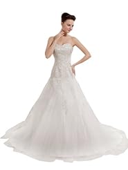 Lace-Up Sweetheart Satin/Tulle Wedding Dress 