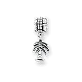 Palm Tree Dangle Charm in Sterling Silver for 3mm Reflections, Expression, Kera, Pandora and SilveRado Bracelets & Necklaces