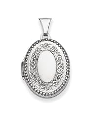 Genuine IceCarats Designer Jewelry Gift Sterling Silver Oval Locket