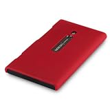NOKIA LUMIA 800 GUMMIERTES HARDSKIN H�LLE IN ROT, QUBITS RETAIL VERPACKUNGvon "QUBITS"