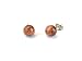 Goldstone Stud Fashion Earrings, 8mm