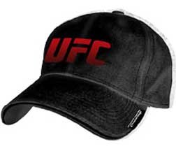 UFC 3-D Emblem Logo Flexible Fitted Hat