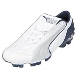 PUMA v-Kat GCi FG KIDS Cleats (White/Silver)