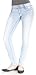 Angels Jeans Triple Button Long Inseam Skinny Jeans