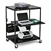 Electronics : Bretford ECILS1FF-BK NB Data Projector Cart with CFPS