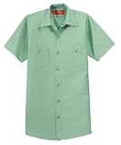NEW CornerStone - Short Sleeve Industrial Work Shirt Light Green-3XLR