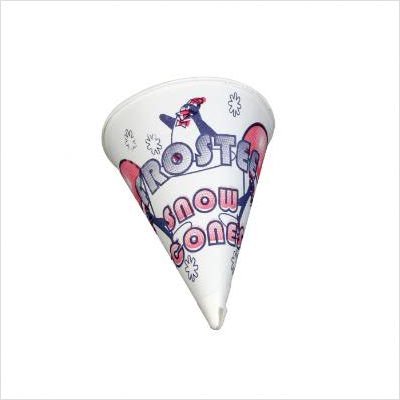 Sleeve of 200 Heavy Duty 6 OZ Snow Cone Cups Sleeve of 200 Heavy Duty 6 OZ Snow Cone Cups