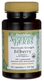 Swanson Herbs Maximum-Strength Bilberry 250mg (60 Capsules)