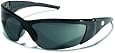 Crews FF212 ForceFlex 2 Safety Glasses with Black Frame and Gray Lens, 1 Pair