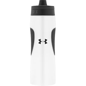 Under Armour Illusion Squeeze Bottle with Quick Shot Lid, Clear, 24-Ounce
