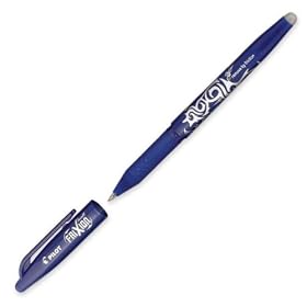 Pilot FriXion Ball Fine Point, Blue Erasable Gel Ink Pens, Dozen Box, 31551