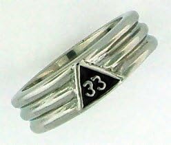 33rd Degree Stainless Steel ring size: 10