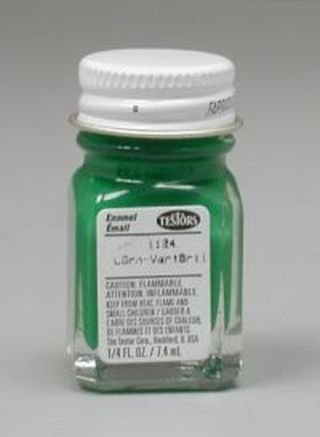 Green Testors Enamel Plastic Model Paint