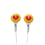 mibuds ear buds accessory Pink Yellow Broken Heart