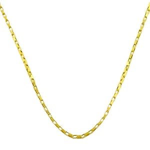 Unique 14 Karat Yellow Gold Venetian Box Chain 18 Inch