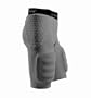 McDavid Youth Padded Football Shorts with Cup Pocket (Gray, Large)