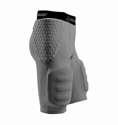 McDavid Youth Padded Football Shorts with Cup Pocket