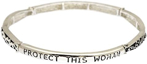 ArmParty PROTECT THIS WOMAN Stackable Stretch Bangle Bracelet