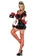 Sexy 5Pc Puffy The Nurse Halloween Costume (Black/Red;Small)