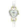 Armitron Women's Gold-Tone and Silver-Tone Heart Shaped Dial Dress Watch with 2 Genuine Diamonds