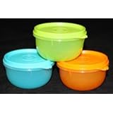 Tupperware Ideal Little Kids Bowl Set 3 Fruit New Color