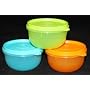 Tupperware Ideal Little Kids Bowl Set 3 Fruit New Color