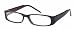 Funky Fashion Accessories - Unisex Eco Clear Lens - Black with Deep Red Stripes - Acetate Frames - Comes with Carry Case\ Cleaning Cloth and Cord