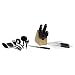 Chicago Cutlery Basics 25-Piece Knife Block Set with Black Handles