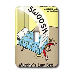 Londons Times Funny Society Cartoons - Murphy s Law Bed - Light Switch Covers - single toggle switch