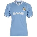 ScoreDraw Retro Manchester City 1982 Home Shirt Sky Large