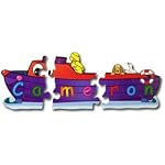 Personalised Shaped Named Jigsaws - Happy Tugboat Jigsaw