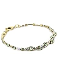 Sorrelli "Sweet Dreams" Crystal Wave Antique Gold-Tone Bracelet