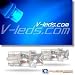 2 SUPER BLUE INVERTED CONE LED 194 158 168