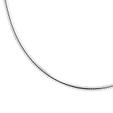 Karat Platinum Omega Chain Necklace, 16