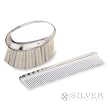 Reed and Barton Polished Boy's Brush & Comb Set