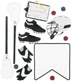 Jolees Boutique Themed Ornate Stickers, Lacrosse