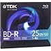 TDK BD-R Blu Ray 25GB Write Once 1-4X
