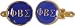 Phi Beta Sigma Blue Gold-Tone Cufflinks by Cuff-Daddy