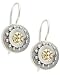 Anatoli Gold Flower Medallion Earrings