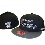 Los Angeles LA Raiders Mitchell & Ness Fitted Baseball Cap Hat Size 7 1/4
