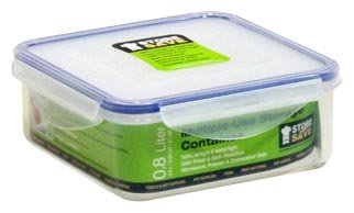Lock&Lock 29-Fluid Ounce Square Food Container with Divider, 3.6-Cup
