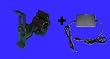 Motorcycle Mount with Hardwire Charger for Garmin Nuvi 1200 1250 1260T 1300 1350 1350T 1370T 1390T GPS