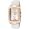 Lancaster Womens Portofino White MOP Dial Rose Gold IP Case White Leather OLA0508BN-BN