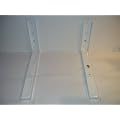 Weisse Metallwinkel mit Ausziehverl�ngerung,Halterung f�r Mikrowelle etc.